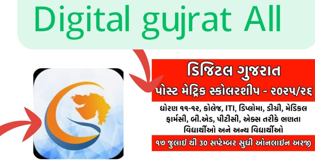 Digital Gujarat Scholarship 2025 Digital Gujarat Scholarship 2025