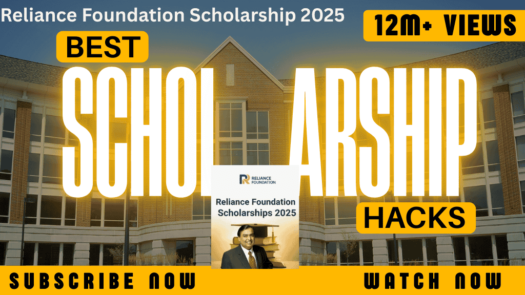 Reliance Foundation Scholarship 2025: 12મા પાસ વિદ્યાર્થીઓ માટે સોનેરી તક,₹2 લાખ સુધીની સ્કોલરશીપ