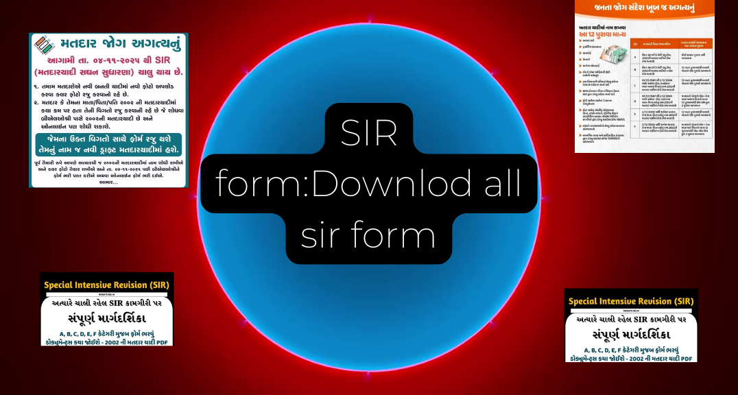 ✅ View a completed sample of the SIR form:Downlod all sir form
