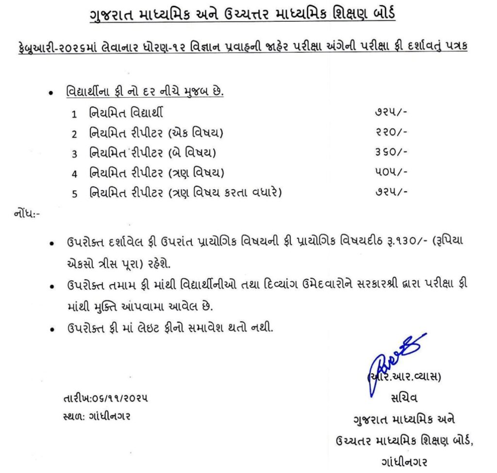 ધો.10-12ની બોર્ડની પરીક્ષાના ફોર્મ ભરવાની તારીખ લંબાવાઈ, જાણો લાસ્ટ ડેટ 