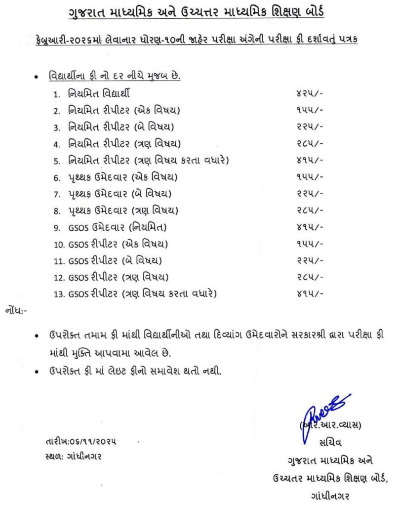 ધો.10-12ની બોર્ડની પરીક્ષાના ફોર્મ ભરવાની તારીખ લંબાવાઈ, જાણો લાસ્ટ ડેટ