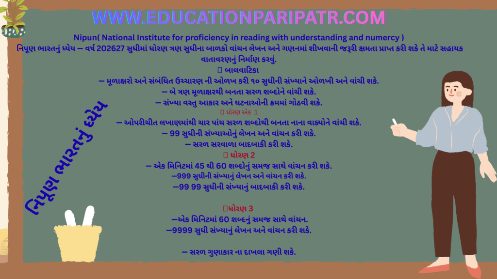 Nipun( National Institute for proficiency in reading with understanding and numercy )