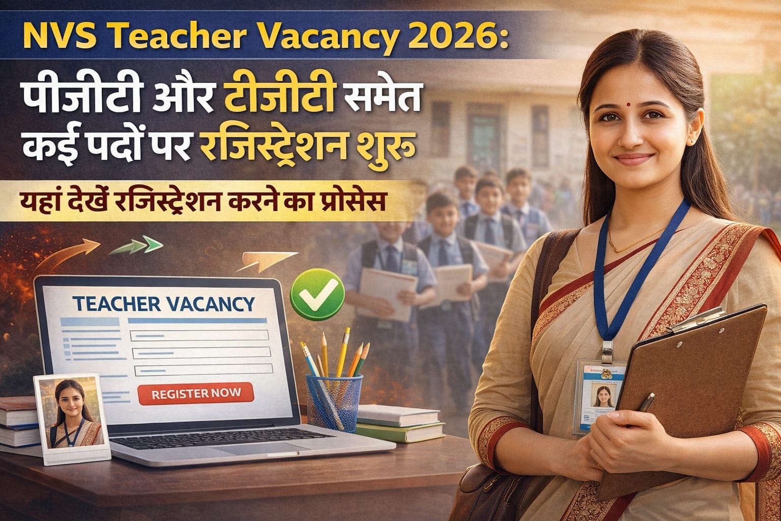 NVS Teacher Vacancy 2026: पीजीटी और टीजीटी समेत कई पदों पर रजिस्ट्रेशन शुरू, यहां देखें रजिस्ट्रेशन करने का प्रोसेस