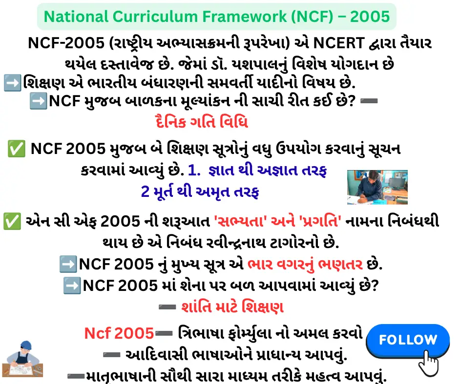 નેશનલ કરિક્યુલમ ફ્રેમ વર્ક (NCF) – 2005