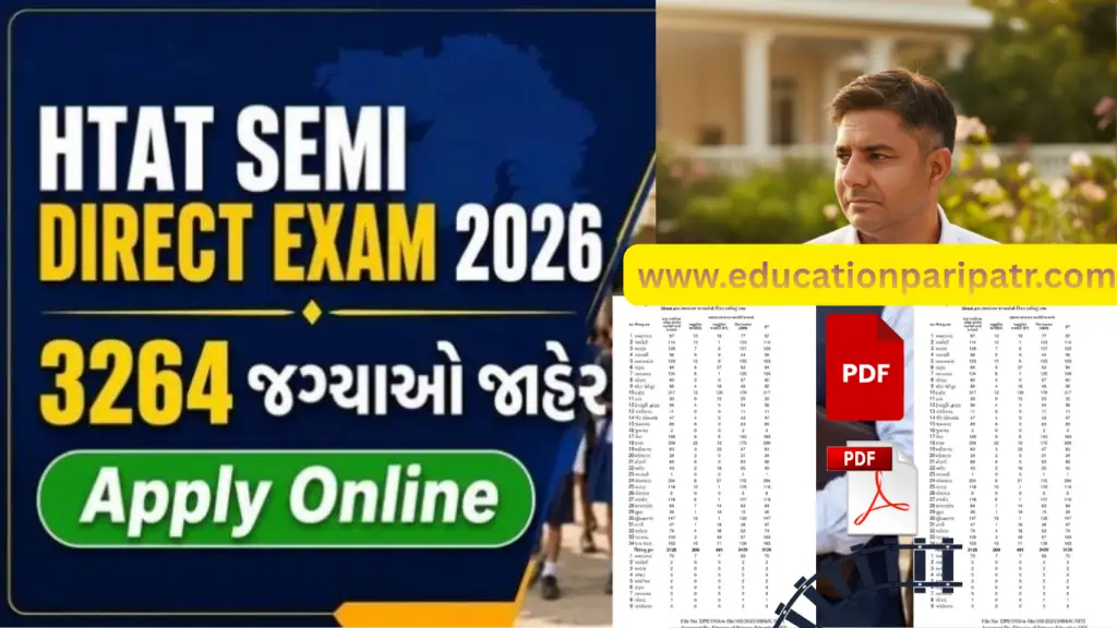 HTAT Semi Direct Exam 2026 Notification: 3264 Head Teacher Vacancies, Apply Online, Syllabus & Exam Date